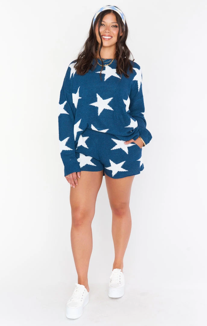 Show Me Your Mumu Boardwalk Shorts ~ Star Tossed Knit 6 Show Me Your Mumu Boardwalk Shorts ~ Star Tossed Knit