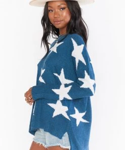 Show Me Your Mumu Bronson Sweater ~ Star Tossed Knit New Mu 13 Show Me Your Mumu Bronson Sweater ~ Star Tossed Knit New Mu