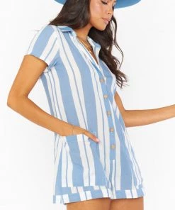 Show Me Your Mumu Rompers Yvette Romper ~ Sailboat Stripe