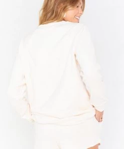 Show Me Your Mumu Sittin Around Set ~ Cream Terry Tops