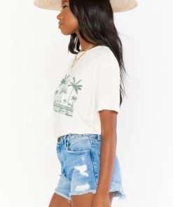Show Me Your Mumu Tops Cooper Tee ~ Palm Graphic