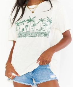 Show Me Your Mumu Tops Cooper Tee ~ Palm Graphic