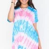 Show Me Your Mumu Dresses Dylan Tshirt Dress ~ Cotton Candy Tie Dye