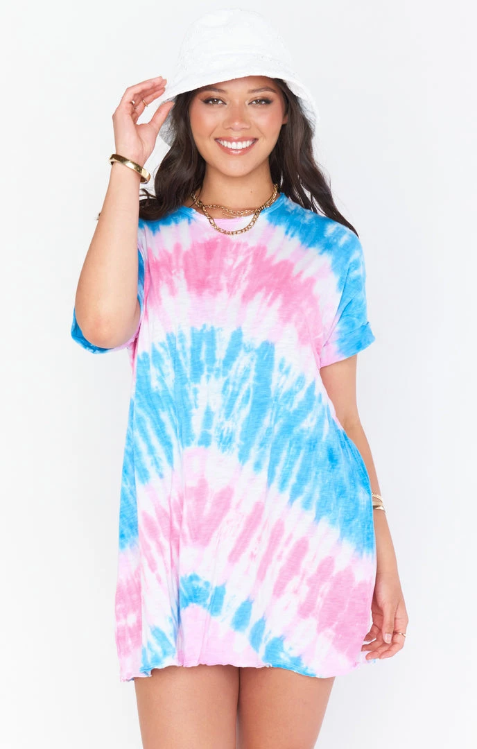 Show Me Your Mumu Dresses Dylan Tshirt Dress ~ Cotton Candy Tie Dye 3 Show Me Your Mumu Dresses Dylan Tshirt Dress ~ Cotton Candy Tie Dye