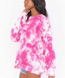 Show Me Your Mumu Oaklyn Sweater ~ Pink Tie Dye Knit