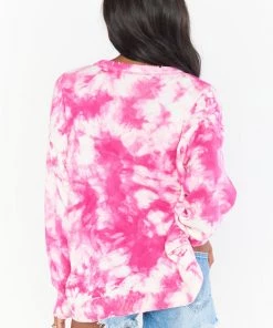 Show Me Your Mumu Oaklyn Sweater ~ Pink Tie Dye Knit
