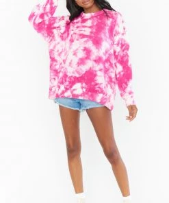 Show Me Your Mumu Oaklyn Sweater ~ Pink Tie Dye Knit