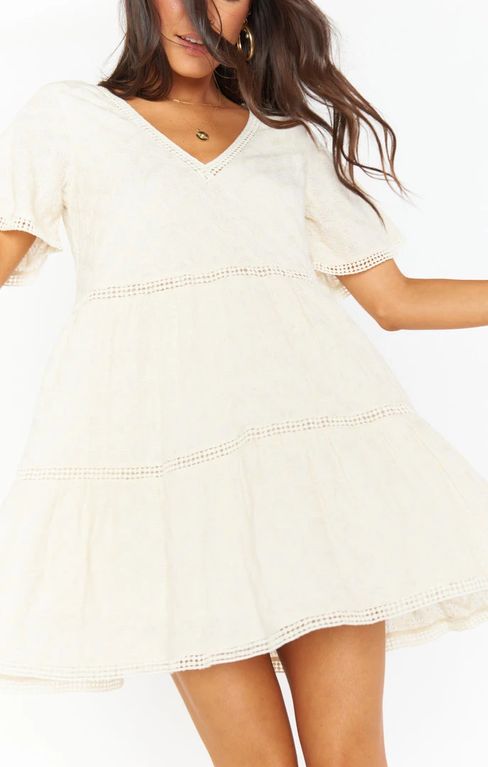 Show Me Your Mumu Cia Mini Dress ~ Midsummer Ivory 3 Show Me Your Mumu Cia Mini Dress ~ Midsummer Ivory