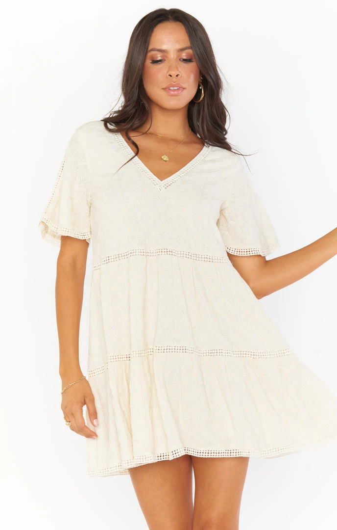Show Me Your Mumu Cia Mini Dress ~ Midsummer Ivory 4 Show Me Your Mumu Cia Mini Dress ~ Midsummer Ivory