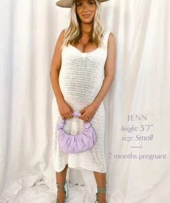 Show Me Your Mumu Summerly Midi Dress ~ White Crochet