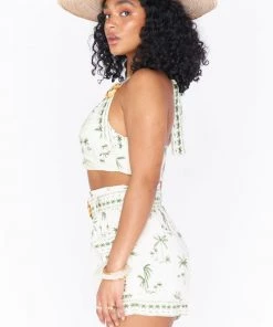 Show Me Your Mumu Clara Crop Top ~ Ocean Drive Palm