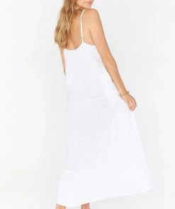 Show Me Your Mumu Caroline Maxi Dress ~ White Gauze