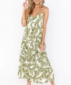 Show Me Your Mumu Caroline Maxi Dress ~ Green Majestic Palm Dresses