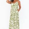 Show Me Your Mumu Caroline Maxi Dress ~ Green Majestic Palm Dresses