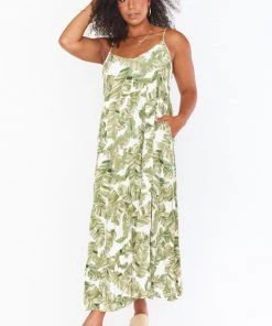 Show Me Your Mumu Caroline Maxi Dress ~ Green Majestic Palm Dresses