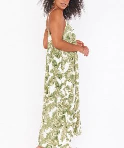 Show Me Your Mumu Caroline Maxi Dress ~ Green Majestic Palm Dresses