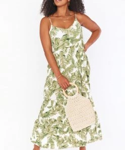 Show Me Your Mumu Caroline Maxi Dress ~ Green Majestic Palm Dresses