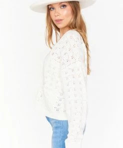 Show Me Your Mumu Quinn Cardi ~ White Knit New Mu