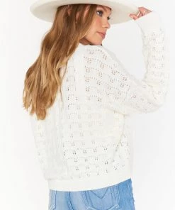 Show Me Your Mumu Quinn Cardi ~ White Knit New Mu