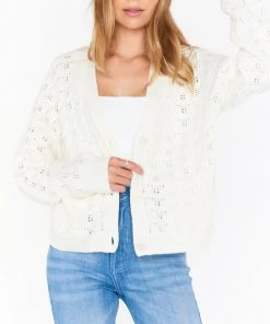 Show Me Your Mumu Quinn Cardi ~ White Knit New Mu