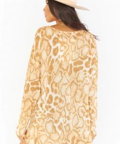Show Me Your Mumu Cliffside Sweater ~ Sandy Cheetah Knit Sweaters
