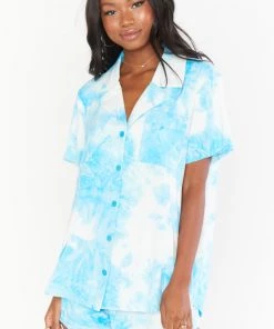 Show Me Your Mumu Sunday Morning Sleep Set ~ Cloud Tie Dye