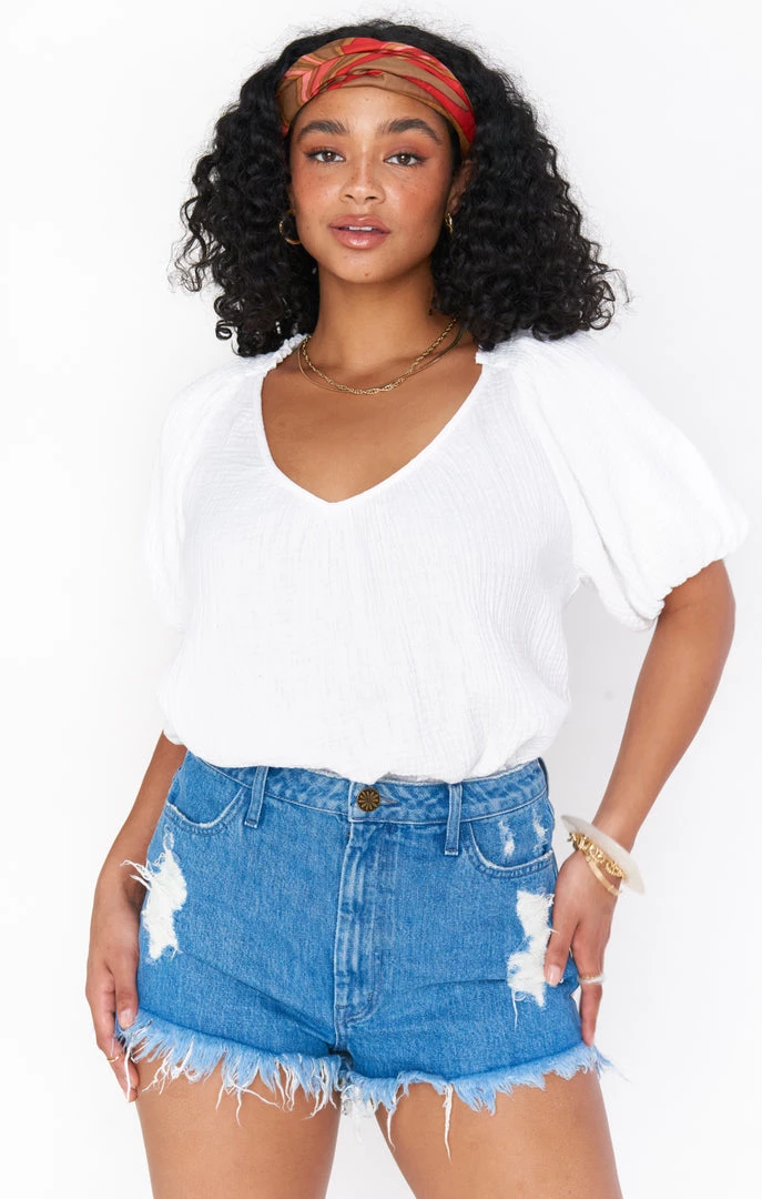 Show Me Your Mumu Kirby Top ~ White 3 Show Me Your Mumu Kirby Top ~ White