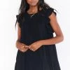 Show Me Your Mumu Daydream Mini Dress ~ Black Linen New Mu