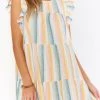 Show Me Your Mumu New Mu Daydream Mini Dress ~ Sunset Stripe