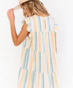 Show Me Your Mumu New Mu Daydream Mini Dress ~ Sunset Stripe