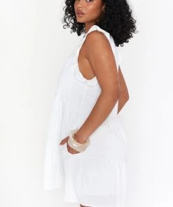 Show Me Your Mumu Daydream Mini Dress ~ White Linen New Mu