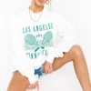 Show Me Your Mumu New Mu Stanley Sweatshirt ~ LA Tennis Club Graphic