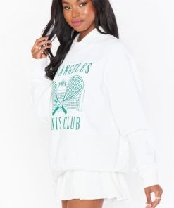 Show Me Your Mumu New Mu Stanley Sweatshirt ~ LA Tennis Club Graphic