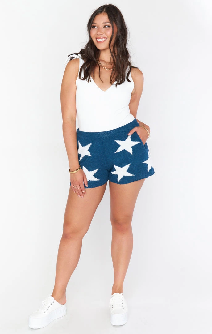 Show Me Your Mumu Boardwalk Shorts ~ Star Tossed Knit 5 Show Me Your Mumu Boardwalk Shorts ~ Star Tossed Knit