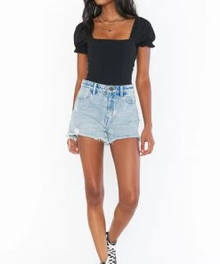 Show Me Your Mumu Baker Bodysuit ~ Black Stretch New Mu