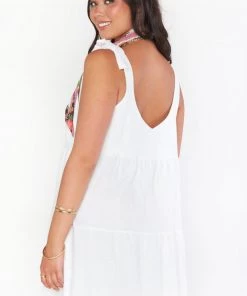 Show Me Your Mumu Emme Tie Dress ~ White Linen 12 Show Me Your Mumu Emme Tie Dress ~ White Linen