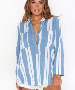 Show Me Your Mumu Stayton Tunic ~ Sailboat Stripe Tops