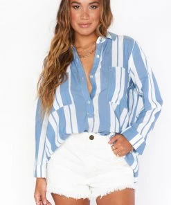 Show Me Your Mumu Stayton Tunic ~ Sailboat Stripe Tops