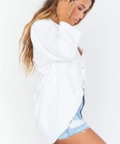 Show Me Your Mumu Stayton Tunic ~ White Linen New Mu