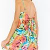Show Me Your Mumu New Mu Lauren Tie Mini Dress ~ Mimosa Blooms