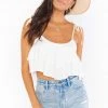Show Me Your Mumu Lulu Crop Top ~ White Linen Tops 1 Show Me Your Mumu Lulu Crop Top ~ White Linen Tops