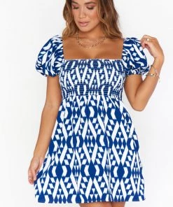 Show Me Your Mumu Bixby Mini Dress ~ Blue Ikat 18 Show Me Your Mumu Bixby Mini Dress ~ Blue Ikat