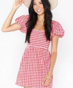 Show Me Your Mumu Bixby Mini Dress ~ Strawberry Gingham