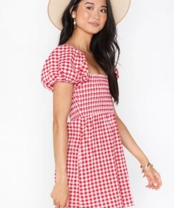 Show Me Your Mumu Bixby Mini Dress ~ Strawberry Gingham 11 Show Me Your Mumu Bixby Mini Dress ~ Strawberry Gingham