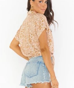Show Me Your Mumu Tilly Top ~ Sandy Cheetah New Mu