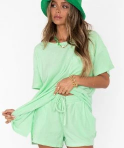 Show Me Your Mumu Easy Livin Set ~ Green Melon Terry