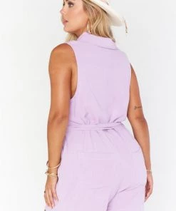 Show Me Your Mumu Milano Romper ~ Lilac Linen