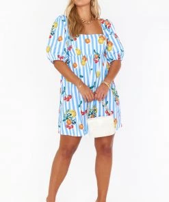 Show Me Your Mumu New Mu Amore Dress ~ Fruit Basket Stripe Poplin