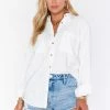 Show Me Your Mumu Presto Shirt ~ White Linen 1 Show Me Your Mumu Presto Shirt ~ White Linen