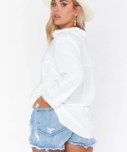 Show Me Your Mumu Presto Shirt ~ White Linen 8 Show Me Your Mumu Presto Shirt ~ White Linen